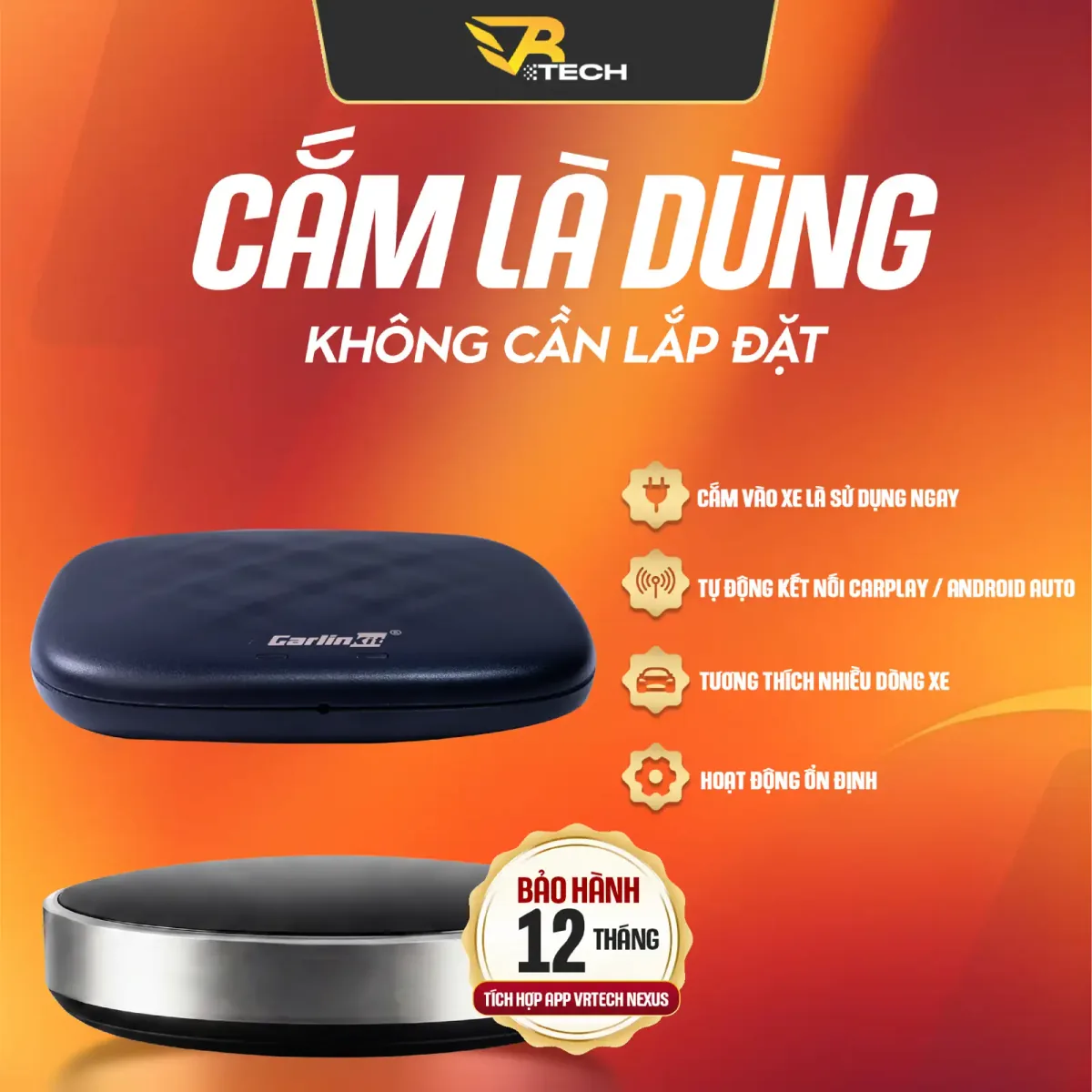VRTECH Edition | Carlinkit TBOX PLUS V2 2026 | Android Box Ô Tô | Chip Qualcomm 6125 | Apple CarPlay & Android Auto | Bảo hành 12 tháng - thumbnail 5